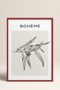 HOMEPACK Ahşap Çerçeveli Tablo Çerçeveli Poster Sanatsal Modern Duvar Dekoru BOHEMIAN-08
