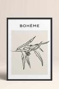 HOMEPACK Ahşap Çerçeveli Tablo Çerçeveli Poster Sanatsal Modern Duvar Dekoru BOHEMIAN-08