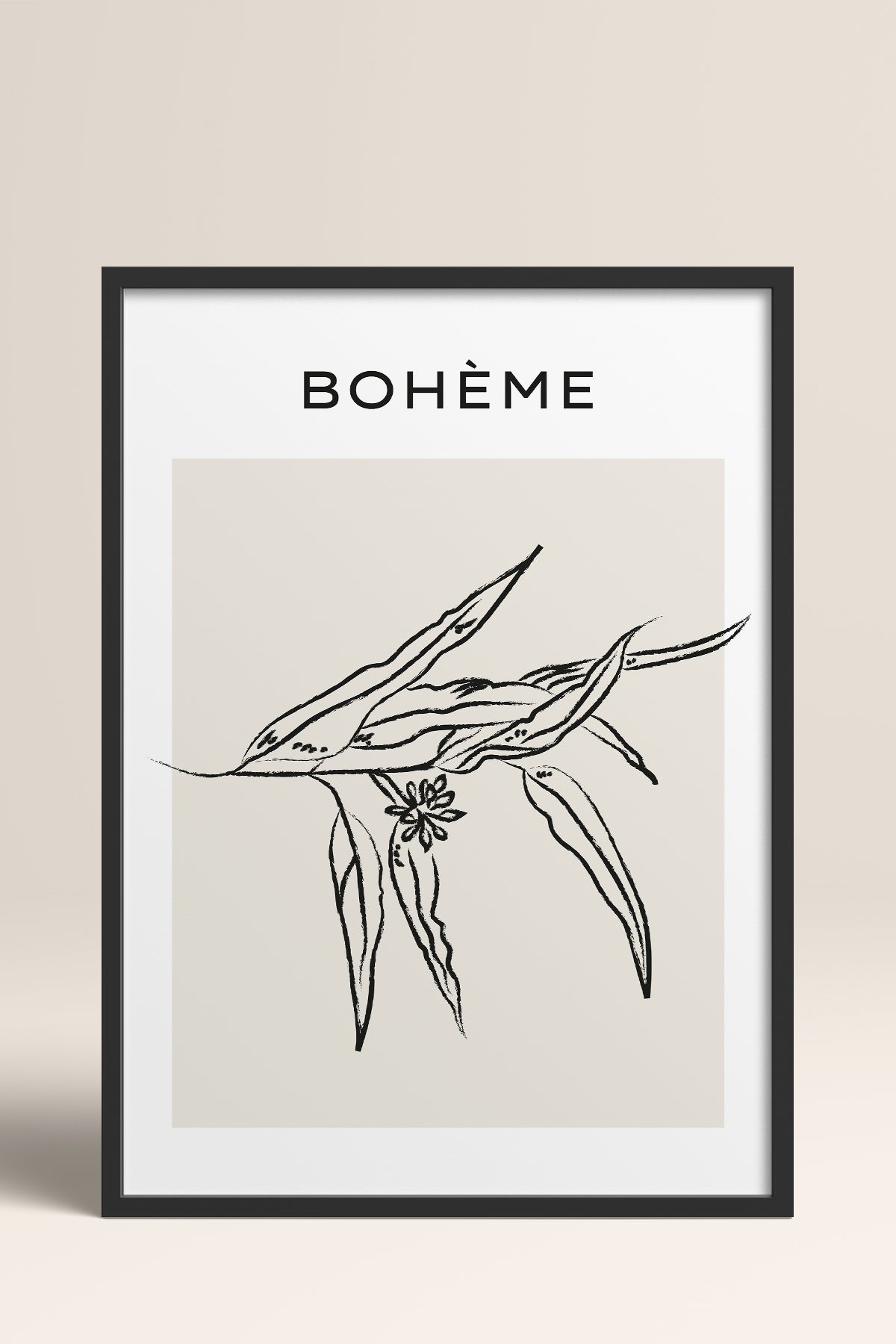 HOMEPACK Ahşap Çerçeveli Tablo Çerçeveli Poster Sanatsal Modern Duvar Dekoru BOHEMIAN-08
