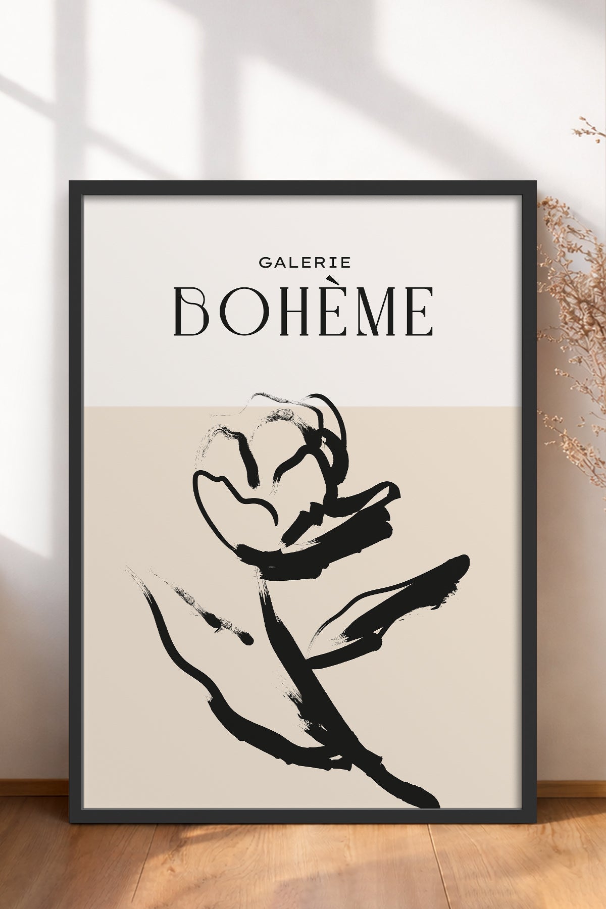 HOMEPACK Ahşap Çerçeveli Tablo Çerçeveli Poster Sanatsal Modern Duvar Dekoru BOHEMIAN-09