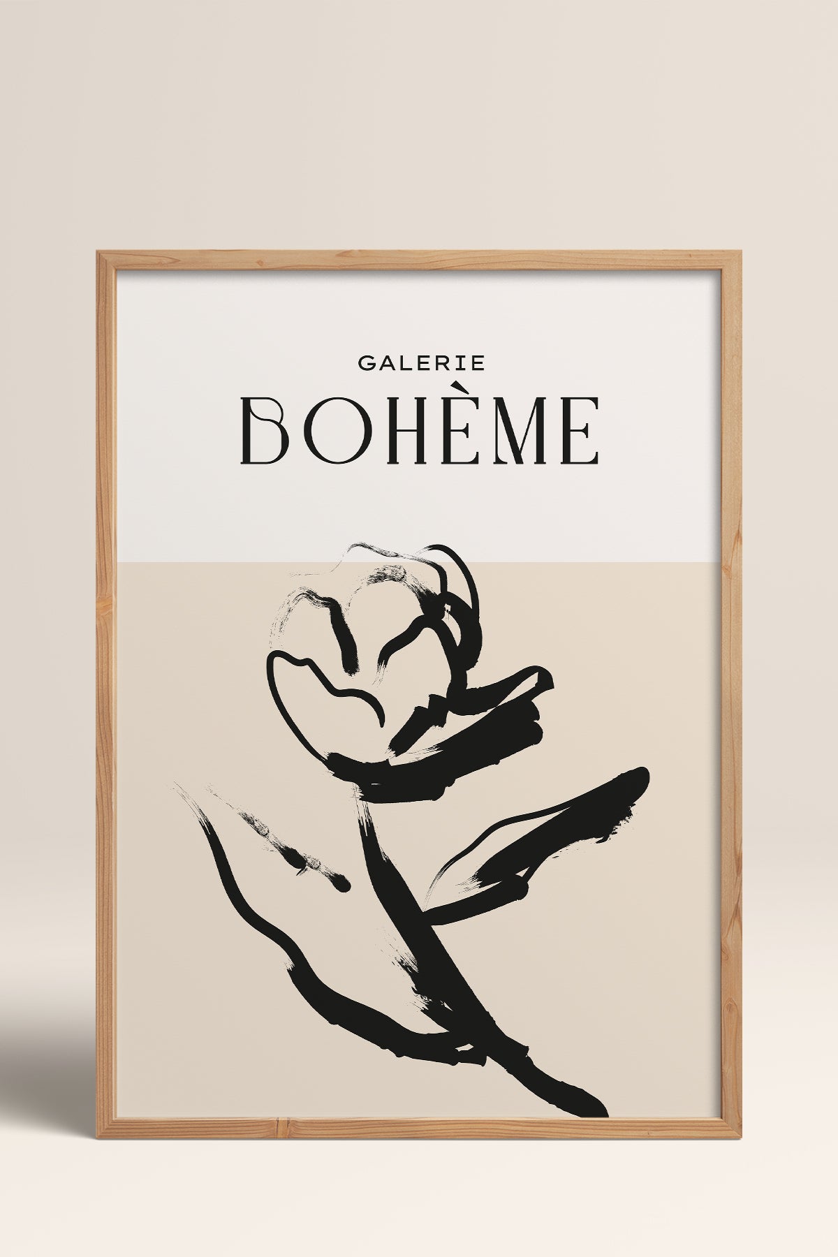 HOMEPACK Ahşap Çerçeveli Tablo Çerçeveli Poster Sanatsal Modern Duvar Dekoru BOHEMIAN-09