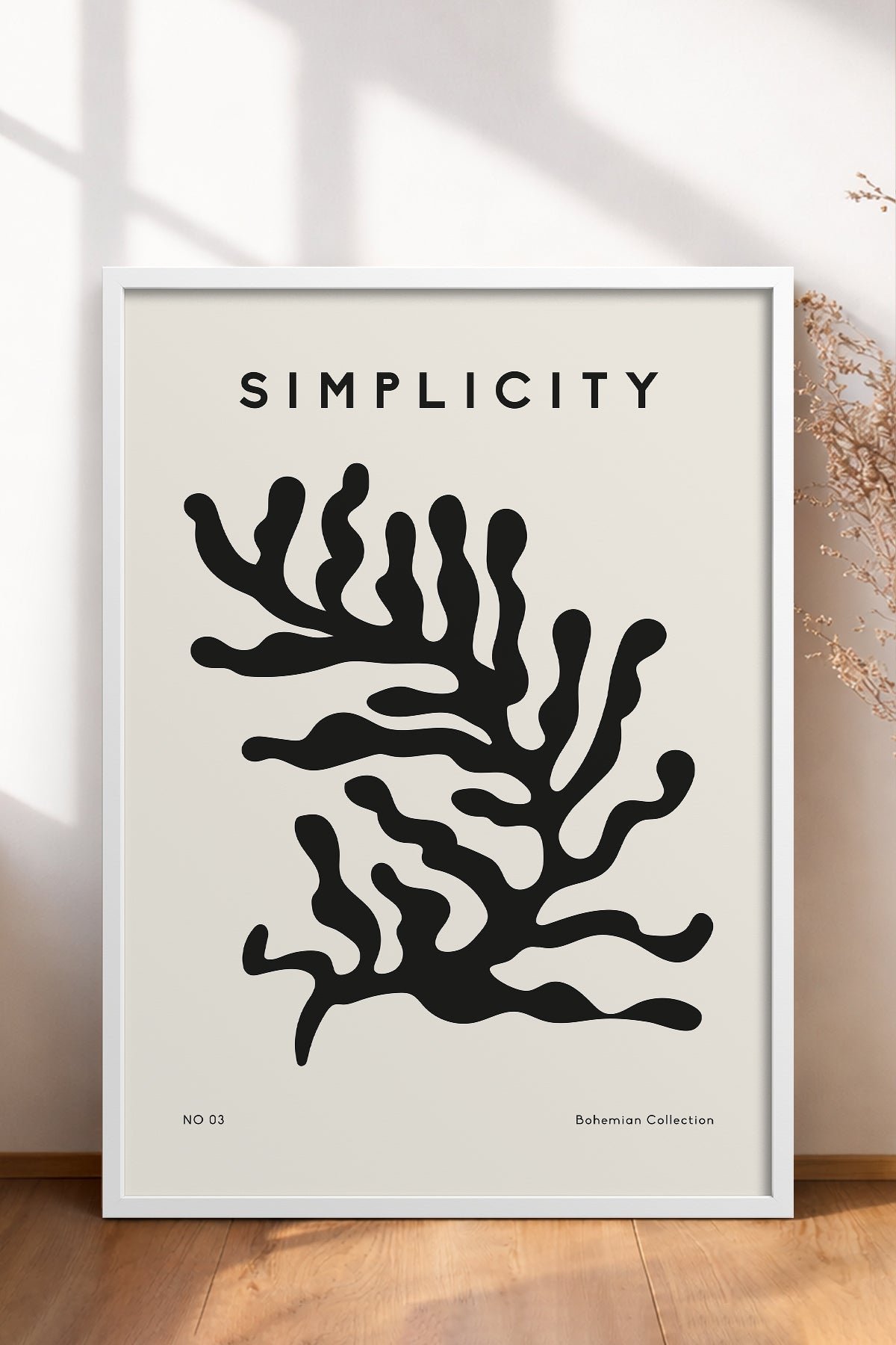 HOMEPACK Ahşap Çerçeveli Tablo Çerçeveli Poster Sanatsal Modern Duvar Dekoru BOHEMIAN-10