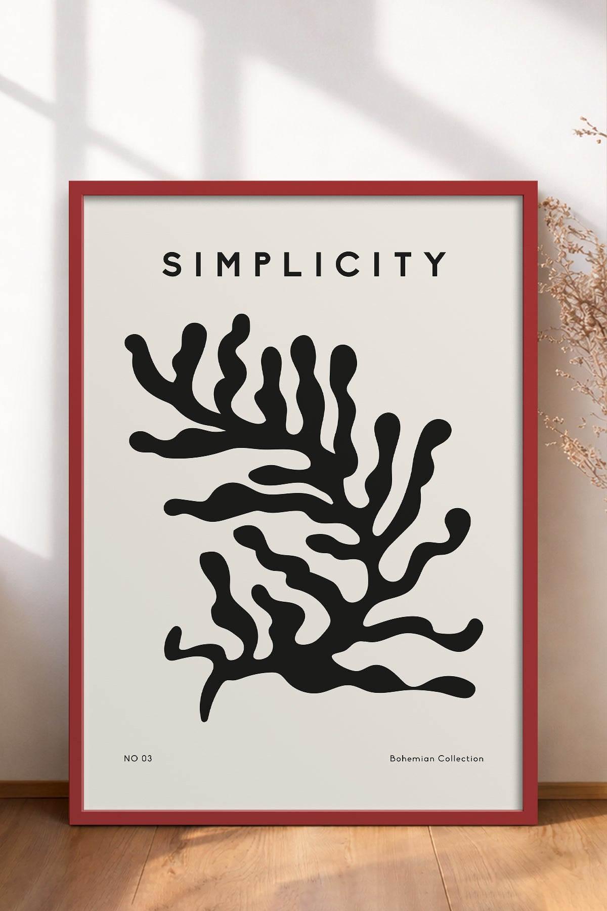 HOMEPACK Ahşap Çerçeveli Tablo Çerçeveli Poster Sanatsal Modern Duvar Dekoru BOHEMIAN-10