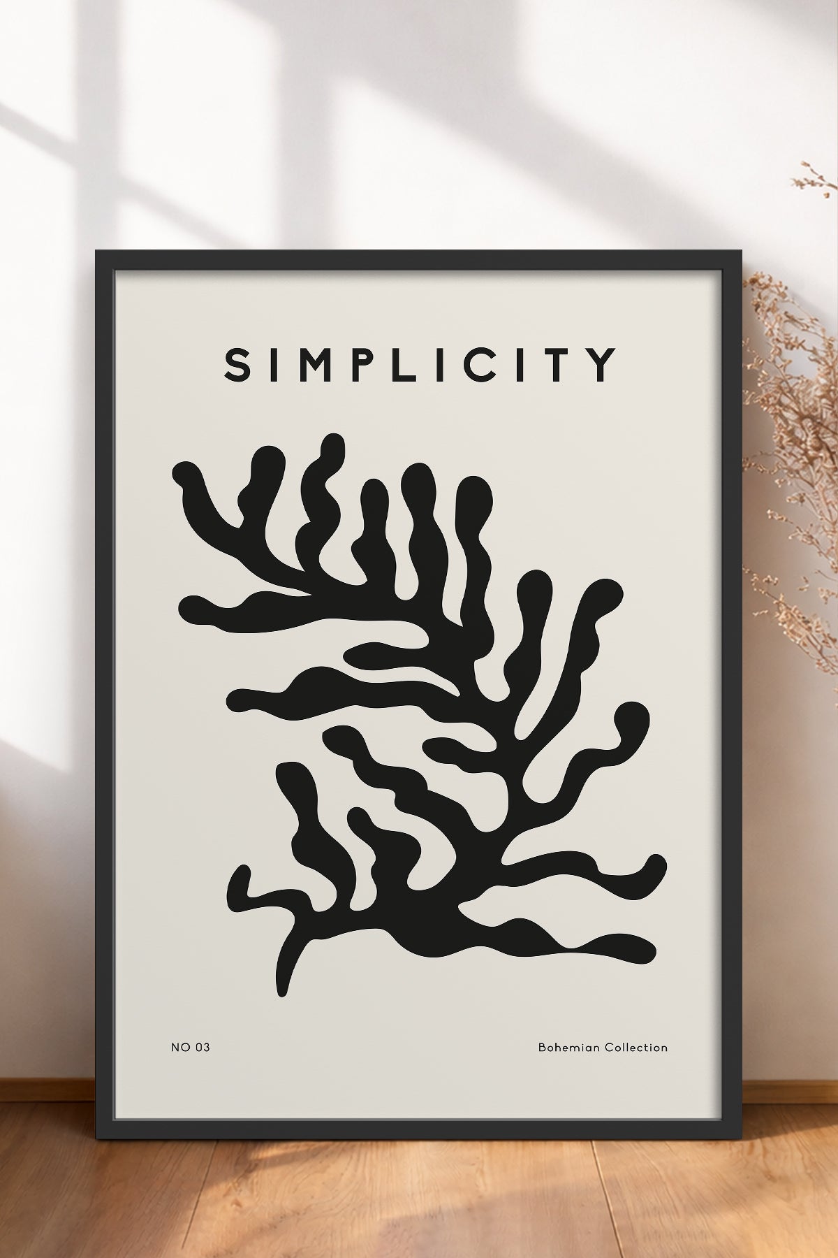 HOMEPACK Ahşap Çerçeveli Tablo Çerçeveli Poster Sanatsal Modern Duvar Dekoru BOHEMIAN-10