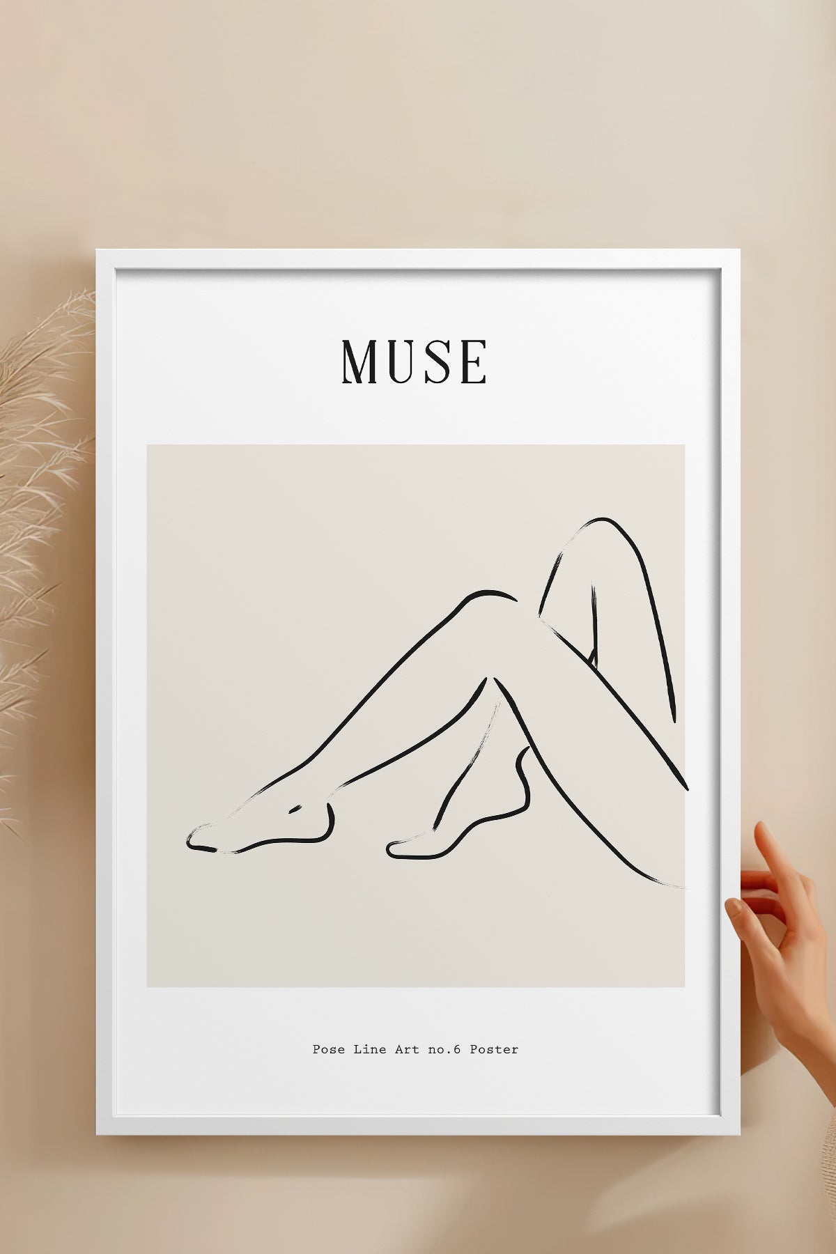 HOMEPACK Ahşap Çerçeveli Tablo Çerçeveli Poster Sanatsal Modern Duvar Dekoru BOHEMIAN-12