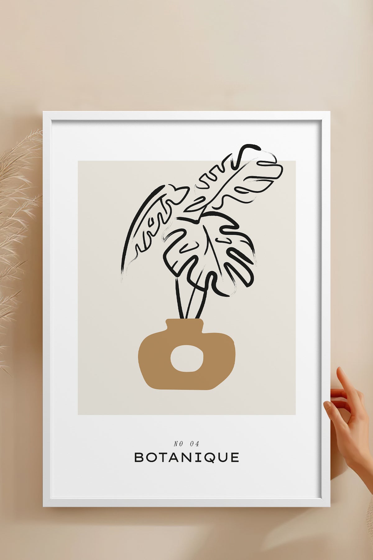 HOMEPACK Ahşap Çerçeveli Tablo Çerçeveli Poster Sanatsal Modern Duvar Dekoru BOHEMIAN-13