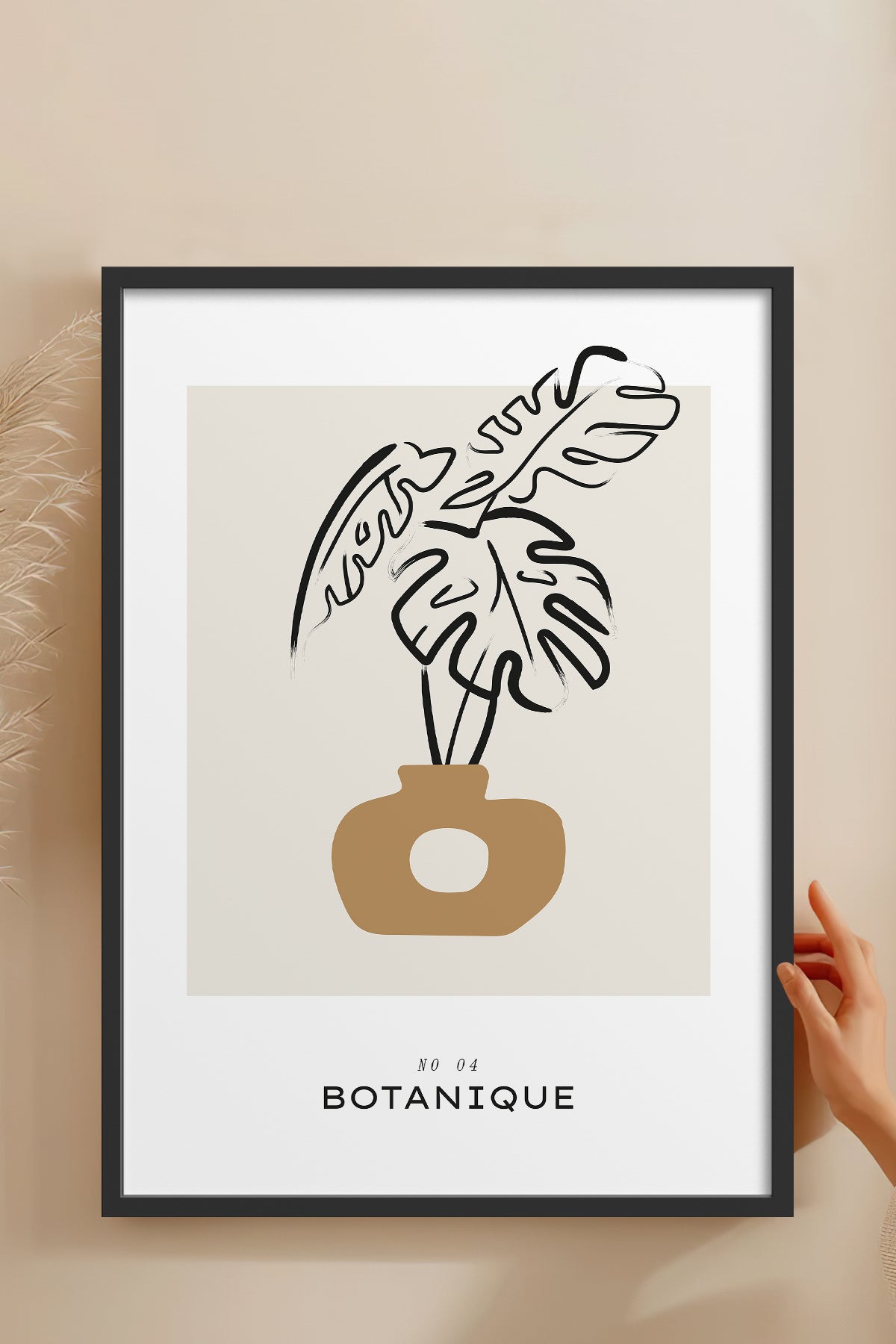 HOMEPACK Ahşap Çerçeveli Tablo Çerçeveli Poster Sanatsal Modern Duvar Dekoru BOHEMIAN-13