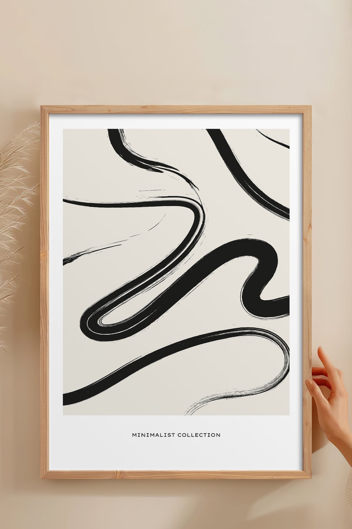 HOMEPACK Ahşap Çerçeveli Tablo Çerçeveli Poster Sanatsal Modern Duvar Dekoru BOHEMIAN-14