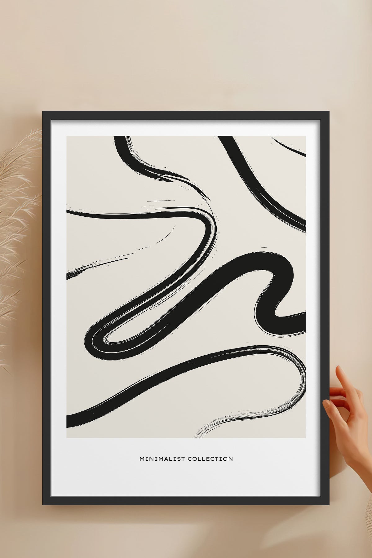 HOMEPACK Ahşap Çerçeveli Tablo Çerçeveli Poster Sanatsal Modern Duvar Dekoru BOHEMIAN-14