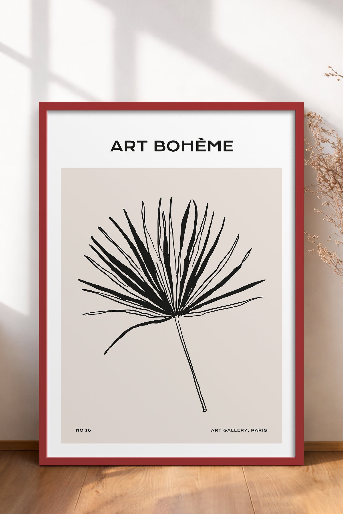 HOMEPACK Ahşap Çerçeveli Tablo Çerçeveli Poster Sanatsal Modern Duvar Dekoru BOHEMIAN-15