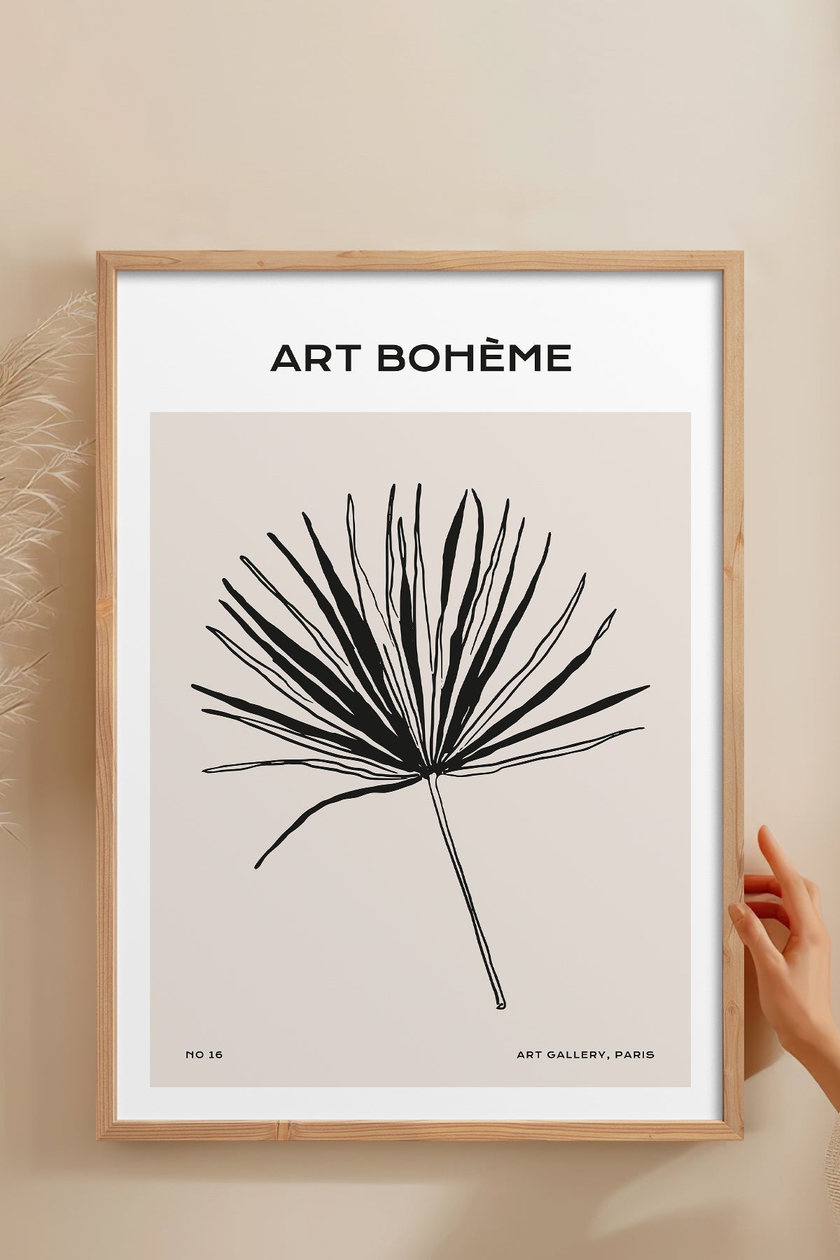 HOMEPACK Ahşap Çerçeveli Tablo Çerçeveli Poster Sanatsal Modern Duvar Dekoru BOHEMIAN-15