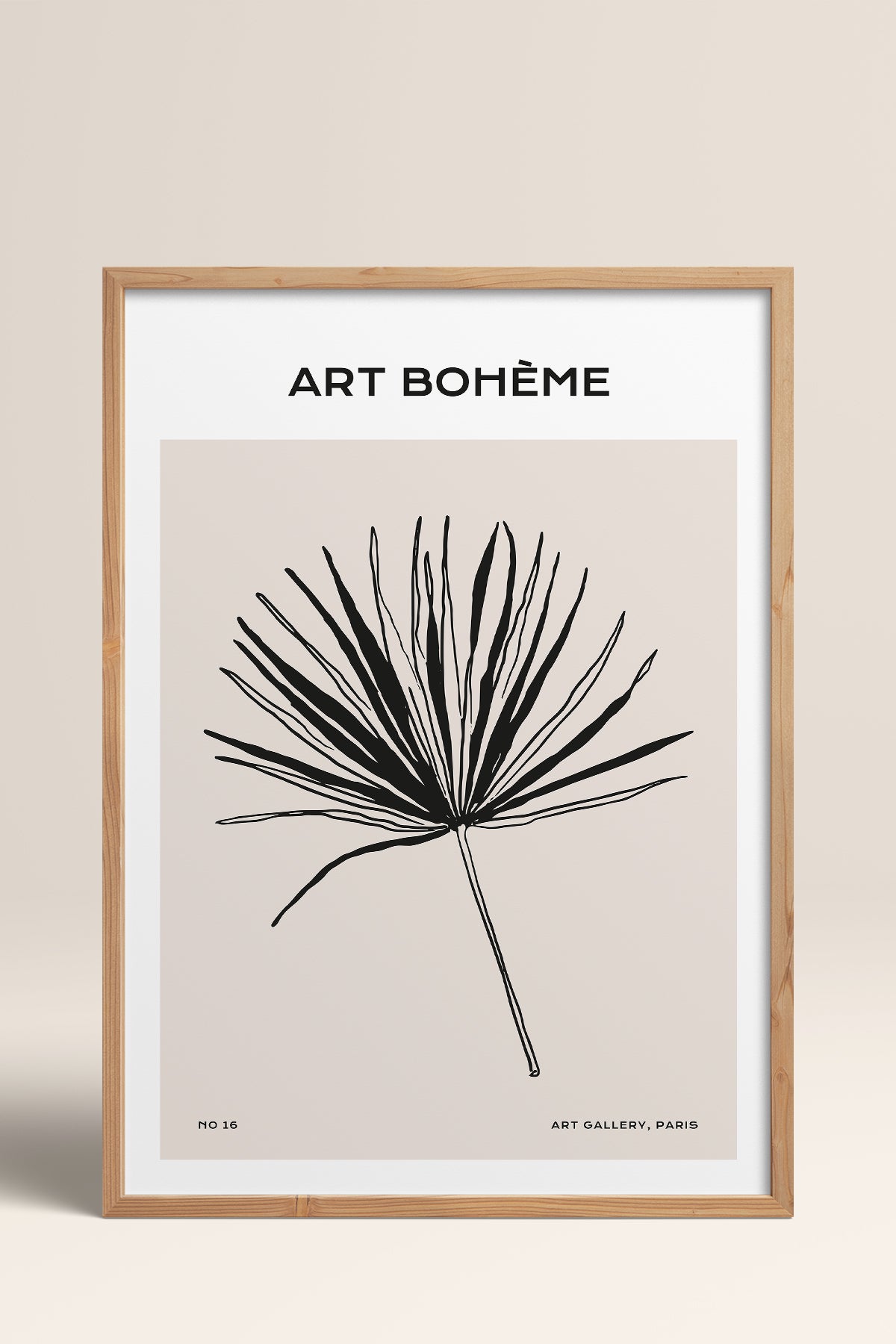 HOMEPACK Ahşap Çerçeveli Tablo Çerçeveli Poster Sanatsal Modern Duvar Dekoru BOHEMIAN-15