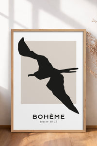 HOMEPACK Ahşap Çerçeveli Tablo Çerçeveli Poster Sanatsal Modern Duvar Dekoru BOHEMIAN-16