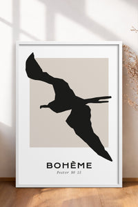 HOMEPACK Ahşap Çerçeveli Tablo Çerçeveli Poster Sanatsal Modern Duvar Dekoru BOHEMIAN-16