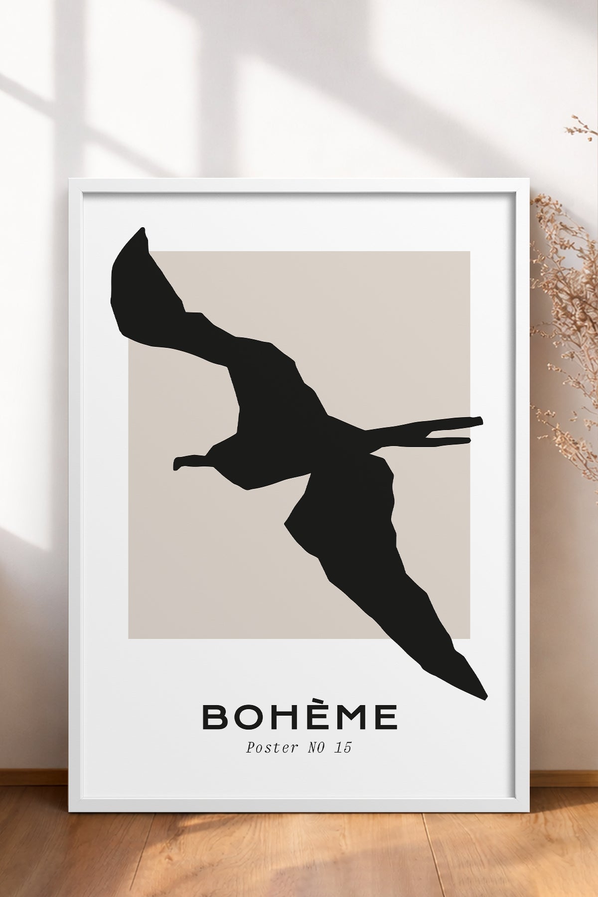 HOMEPACK Ahşap Çerçeveli Tablo Çerçeveli Poster Sanatsal Modern Duvar Dekoru BOHEMIAN-16