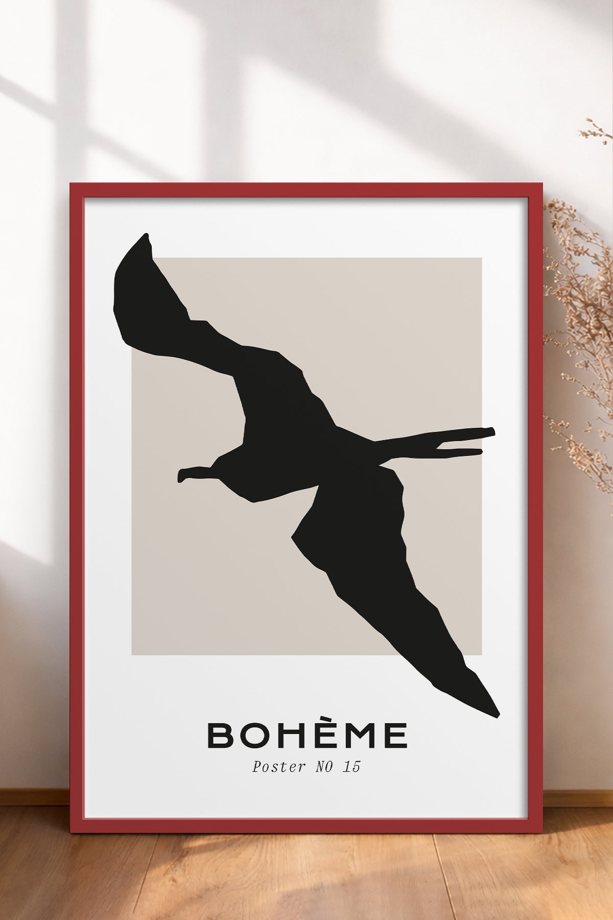 HOMEPACK Ahşap Çerçeveli Tablo Çerçeveli Poster Sanatsal Modern Duvar Dekoru BOHEMIAN-16