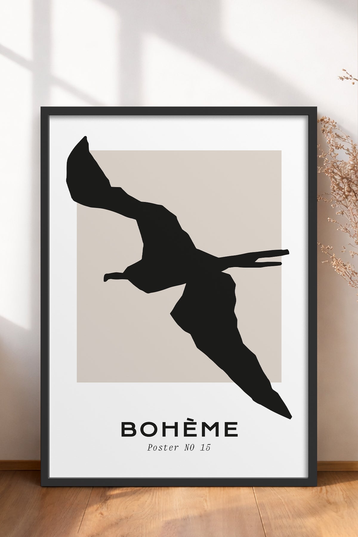 HOMEPACK Ahşap Çerçeveli Tablo Çerçeveli Poster Sanatsal Modern Duvar Dekoru BOHEMIAN-16