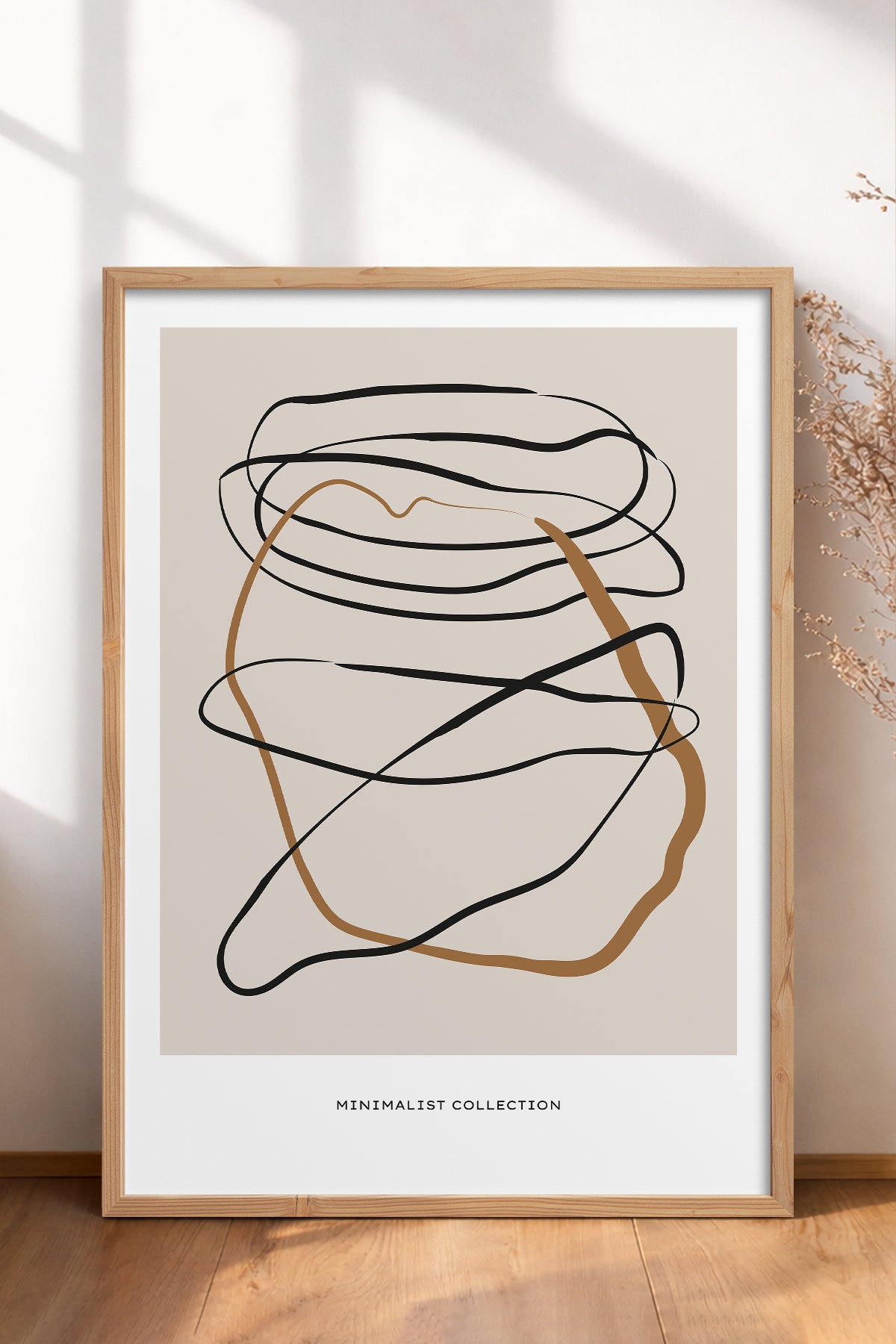 HOMEPACK Ahşap Çerçeveli Tablo Çerçeveli Poster Sanatsal Modern Duvar Dekoru BOHEMIAN-17