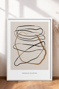 HOMEPACK Ahşap Çerçeveli Tablo Çerçeveli Poster Sanatsal Modern Duvar Dekoru BOHEMIAN-17
