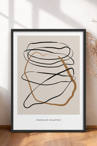 HOMEPACK Ahşap Çerçeveli Tablo Çerçeveli Poster Sanatsal Modern Duvar Dekoru BOHEMIAN-17