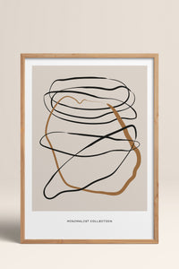 HOMEPACK Ahşap Çerçeveli Tablo Çerçeveli Poster Sanatsal Modern Duvar Dekoru BOHEMIAN-17