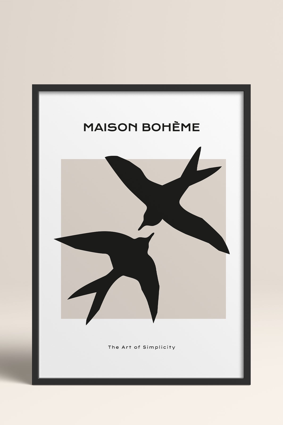 HOMEPACK Ahşap Çerçeveli Tablo Çerçeveli Poster Sanatsal Modern Duvar Dekoru BOHEMIAN-20