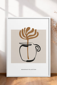HOMEPACK Ahşap Çerçeveli Tablo Çerçeveli Poster Sanatsal Modern Duvar Dekoru BOHEMIAN-21