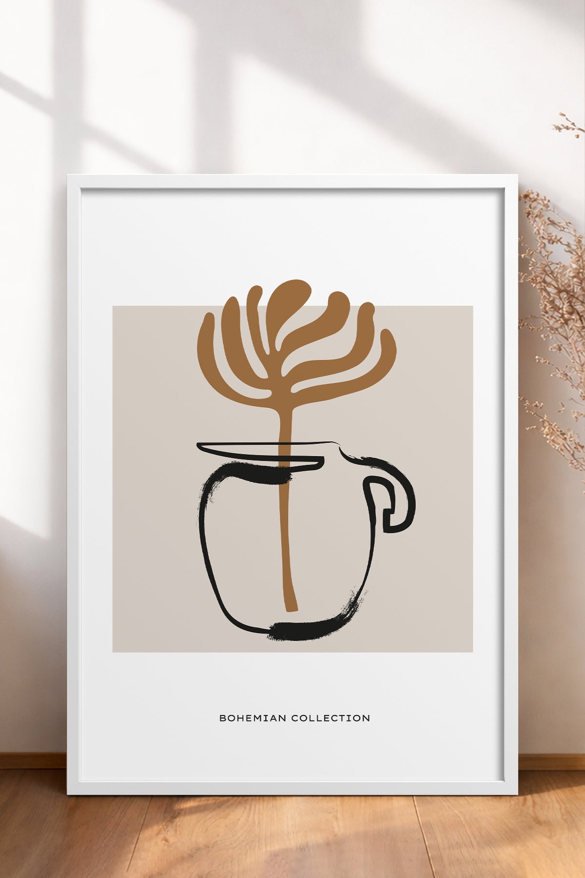 HOMEPACK Ahşap Çerçeveli Tablo Çerçeveli Poster Sanatsal Modern Duvar Dekoru BOHEMIAN-21