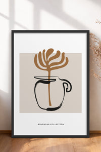 HOMEPACK Ahşap Çerçeveli Tablo Çerçeveli Poster Sanatsal Modern Duvar Dekoru BOHEMIAN-21