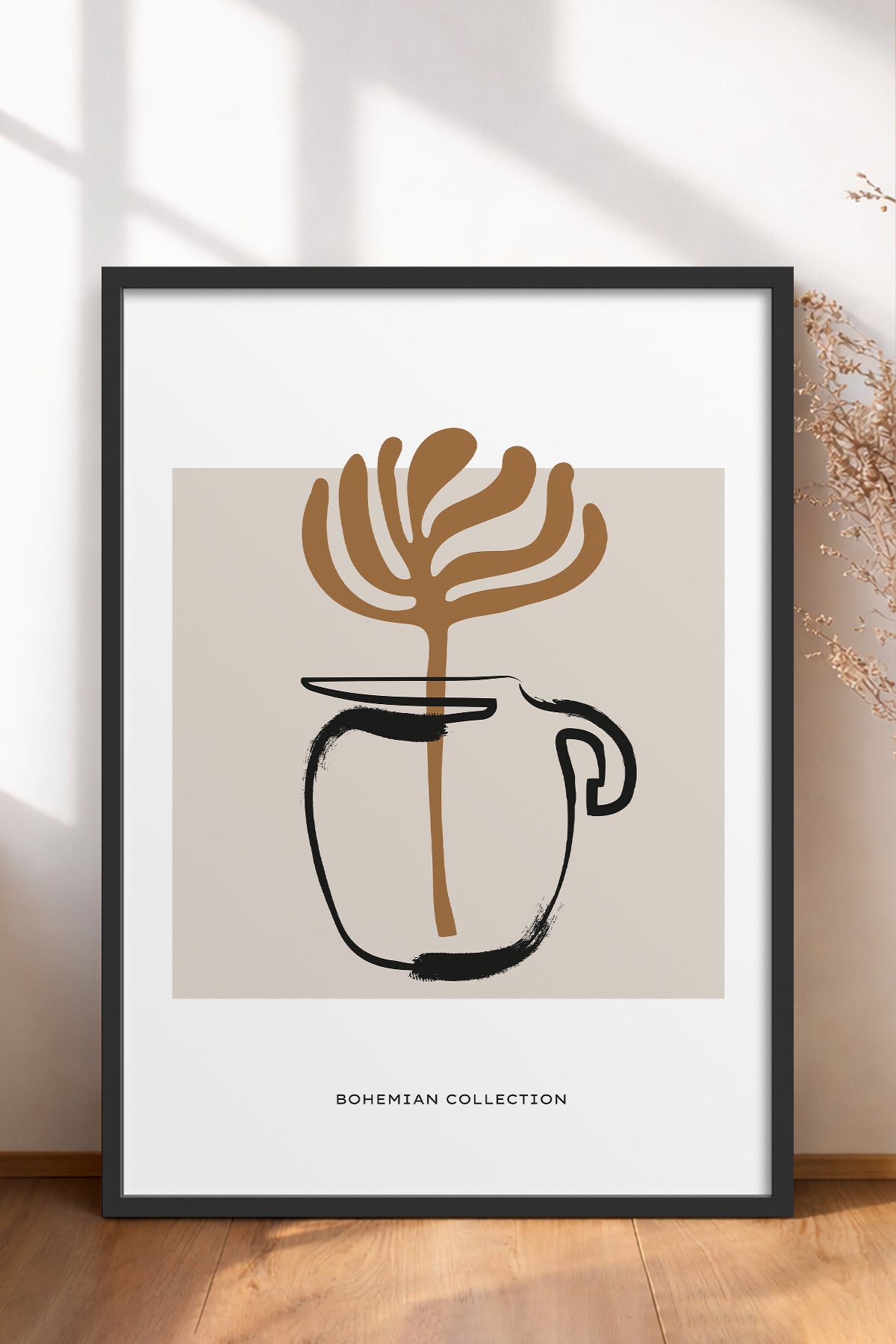 HOMEPACK Ahşap Çerçeveli Tablo Çerçeveli Poster Sanatsal Modern Duvar Dekoru BOHEMIAN-21