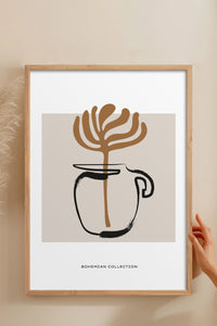 HOMEPACK Ahşap Çerçeveli Tablo Çerçeveli Poster Sanatsal Modern Duvar Dekoru BOHEMIAN-21
