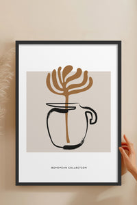 HOMEPACK Ahşap Çerçeveli Tablo Çerçeveli Poster Sanatsal Modern Duvar Dekoru BOHEMIAN-21