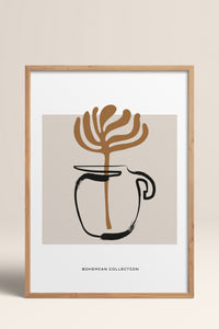 HOMEPACK Ahşap Çerçeveli Tablo Çerçeveli Poster Sanatsal Modern Duvar Dekoru BOHEMIAN-21
