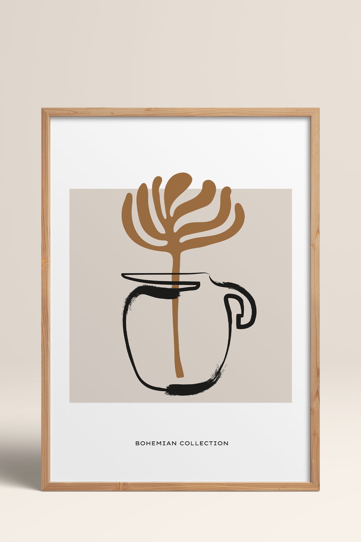 HOMEPACK Ahşap Çerçeveli Tablo Çerçeveli Poster Sanatsal Modern Duvar Dekoru BOHEMIAN-21