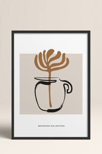 HOMEPACK Ahşap Çerçeveli Tablo Çerçeveli Poster Sanatsal Modern Duvar Dekoru BOHEMIAN-21
