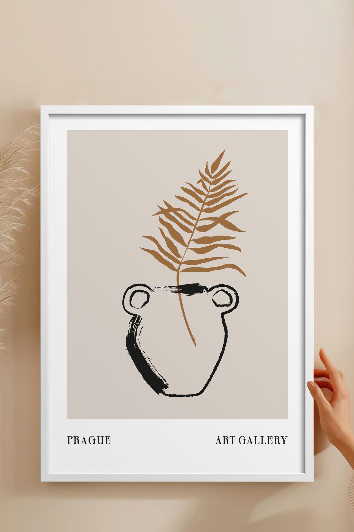 HOMEPACK Ahşap Çerçeveli Tablo Çerçeveli Poster Sanatsal Modern Duvar Dekoru BOHEMIAN-22