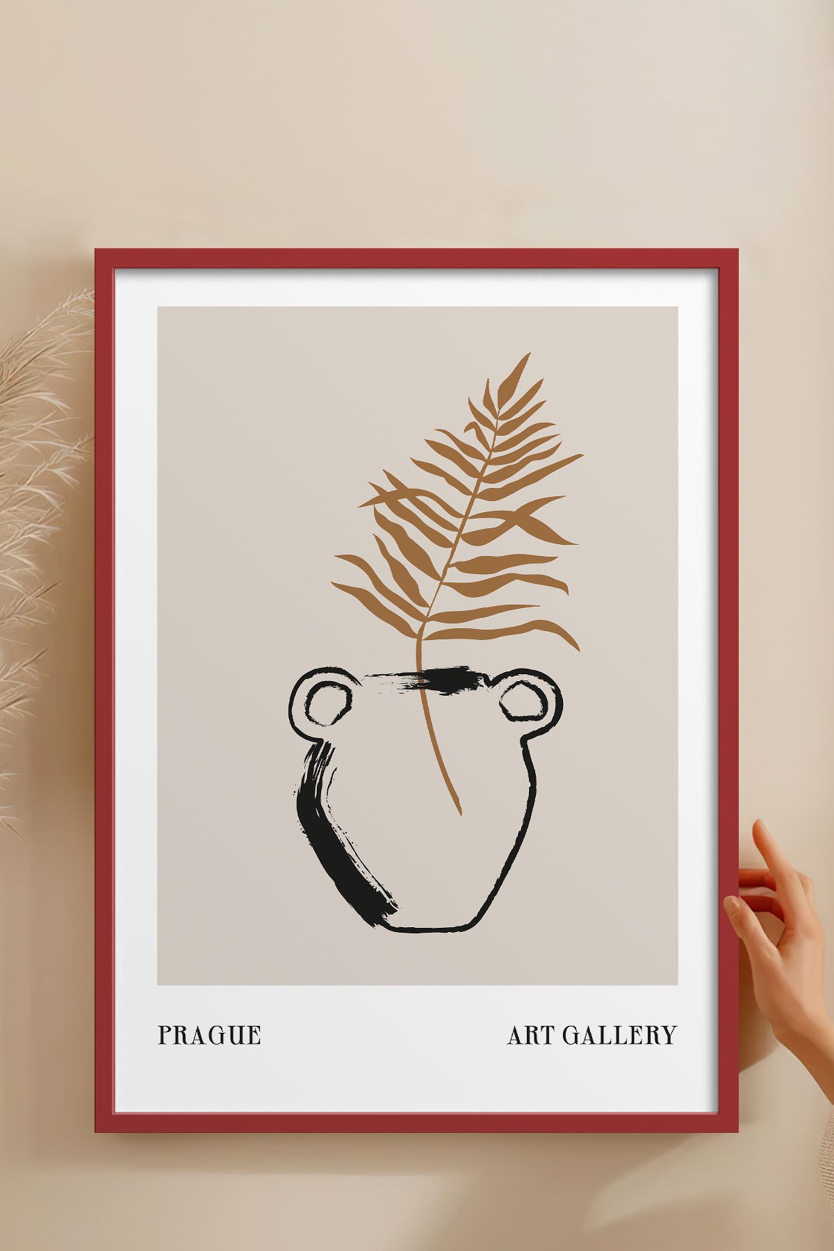 HOMEPACK Ahşap Çerçeveli Tablo Çerçeveli Poster Sanatsal Modern Duvar Dekoru BOHEMIAN-22