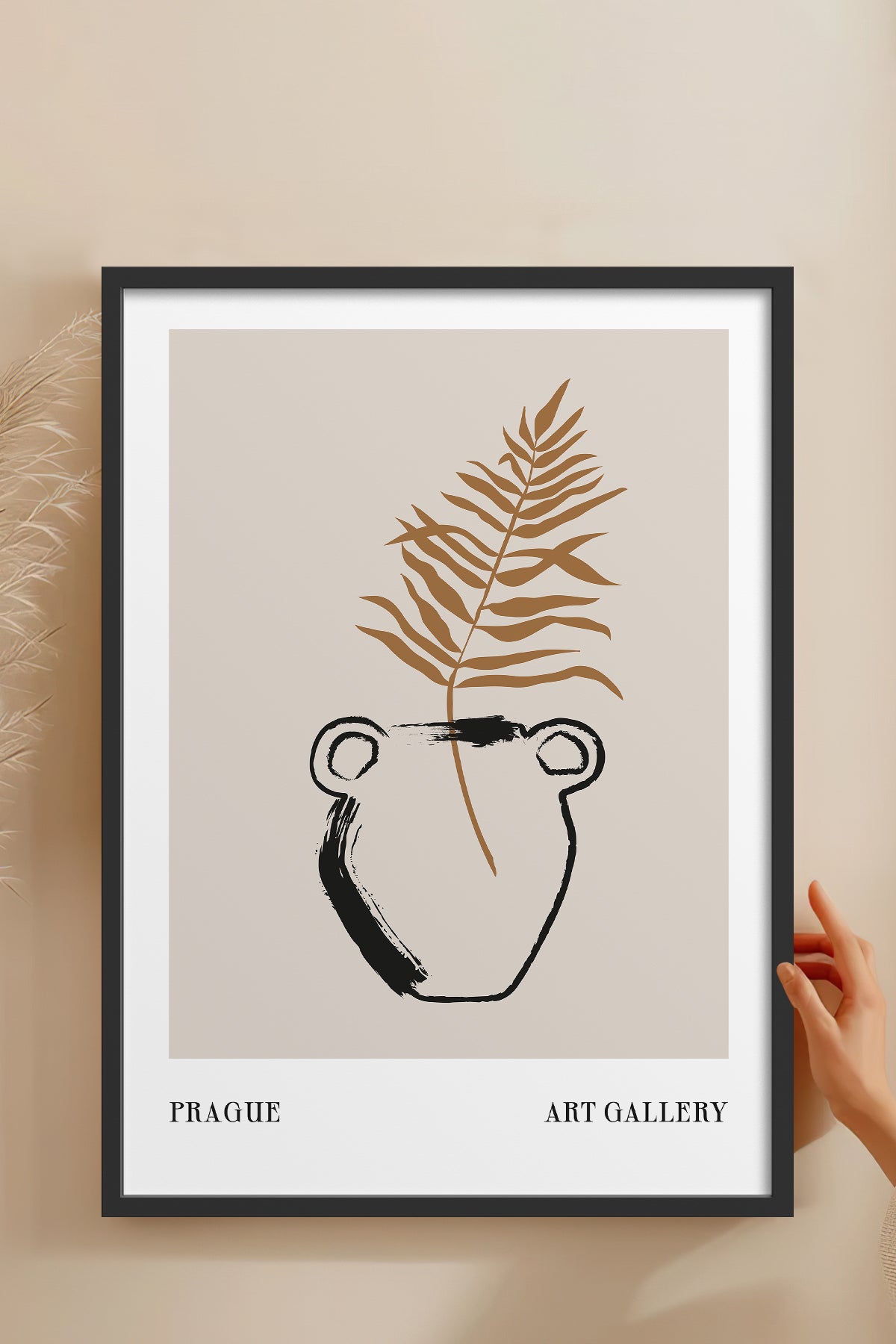 HOMEPACK Ahşap Çerçeveli Tablo Çerçeveli Poster Sanatsal Modern Duvar Dekoru BOHEMIAN-22