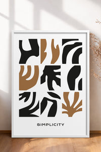 HOMEPACK Ahşap Çerçeveli Tablo Çerçeveli Poster Sanatsal Modern Duvar Dekoru BOHEMIAN-23