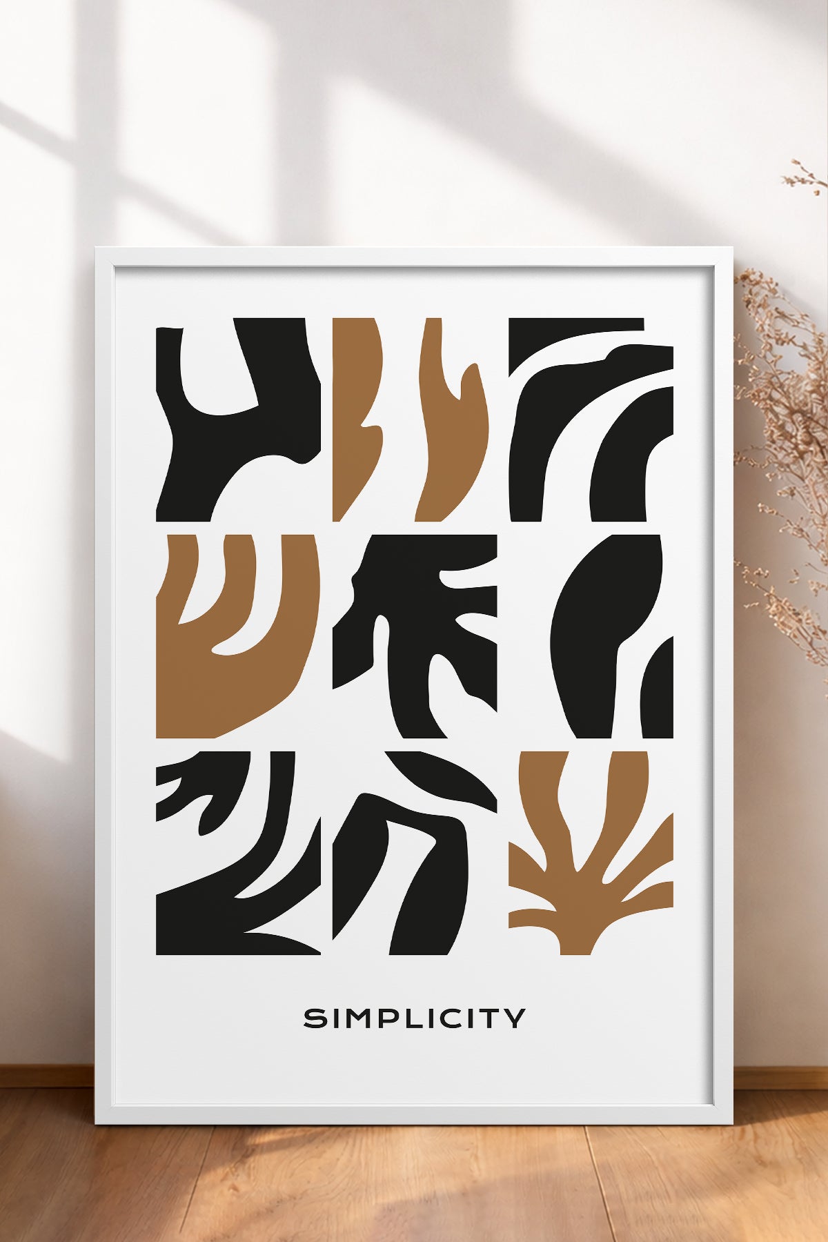 HOMEPACK Ahşap Çerçeveli Tablo Çerçeveli Poster Sanatsal Modern Duvar Dekoru BOHEMIAN-23