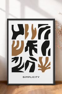 HOMEPACK Ahşap Çerçeveli Tablo Çerçeveli Poster Sanatsal Modern Duvar Dekoru BOHEMIAN-23
