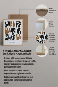 HOMEPACK Ahşap Çerçeveli Tablo Çerçeveli Poster Sanatsal Modern Duvar Dekoru BOHEMIAN-23