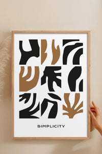 HOMEPACK Ahşap Çerçeveli Tablo Çerçeveli Poster Sanatsal Modern Duvar Dekoru BOHEMIAN-23