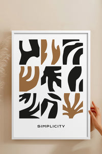 HOMEPACK Ahşap Çerçeveli Tablo Çerçeveli Poster Sanatsal Modern Duvar Dekoru BOHEMIAN-23