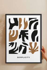 HOMEPACK Ahşap Çerçeveli Tablo Çerçeveli Poster Sanatsal Modern Duvar Dekoru BOHEMIAN-23