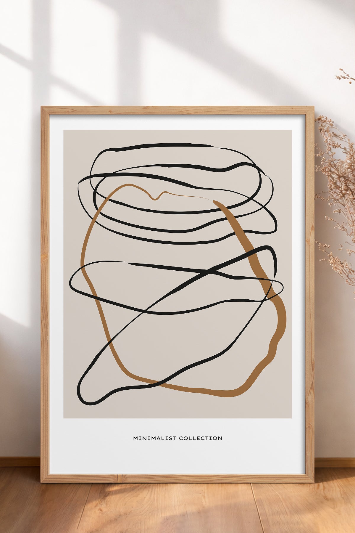 HOMEPACK Ahşap Çerçeveli Tablo Çerçeveli Poster Sanatsal Modern Duvar Dekoru BOHEMIAN-24
