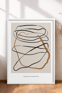 HOMEPACK Ahşap Çerçeveli Tablo Çerçeveli Poster Sanatsal Modern Duvar Dekoru BOHEMIAN-24