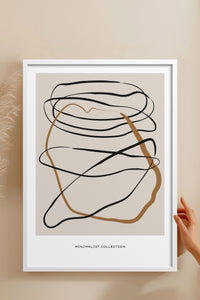 HOMEPACK Ahşap Çerçeveli Tablo Çerçeveli Poster Sanatsal Modern Duvar Dekoru BOHEMIAN-24