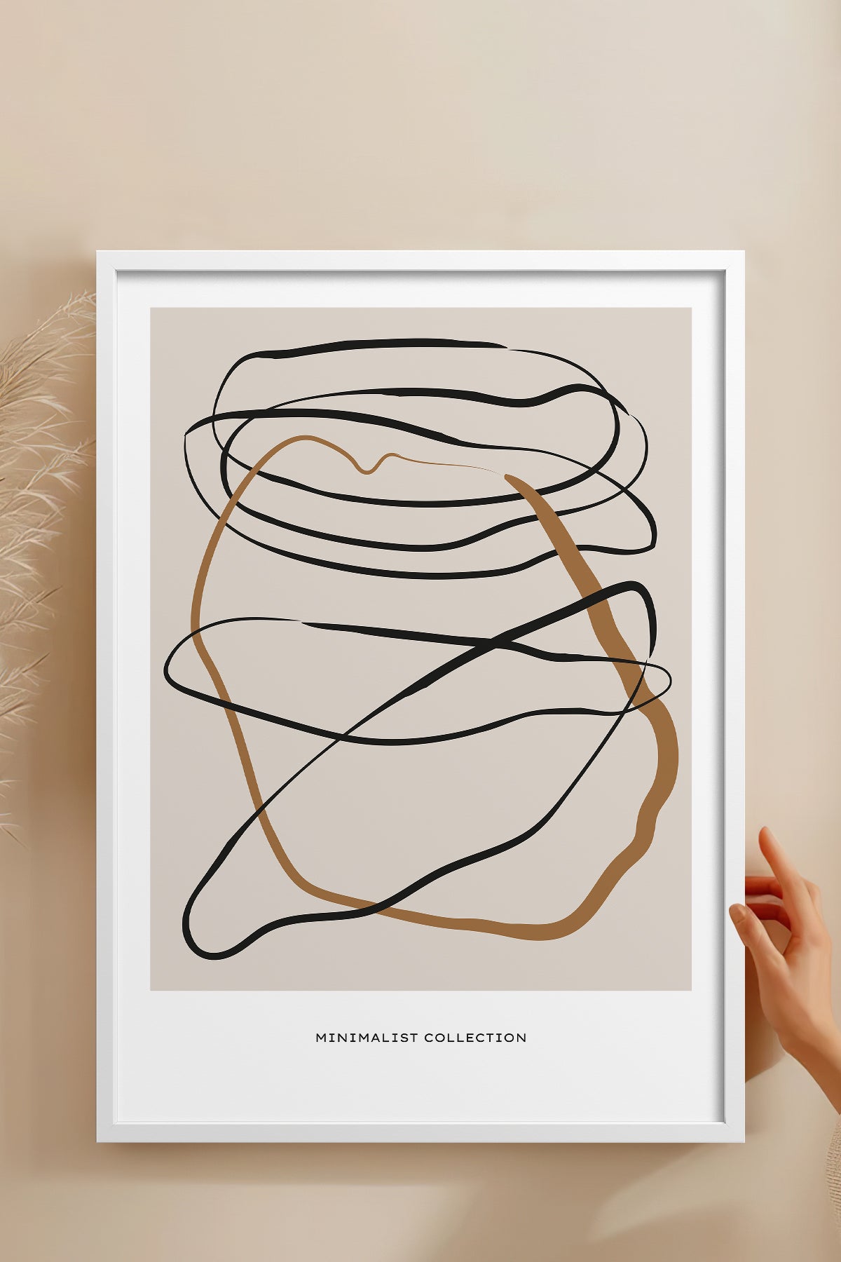 HOMEPACK Ahşap Çerçeveli Tablo Çerçeveli Poster Sanatsal Modern Duvar Dekoru BOHEMIAN-24