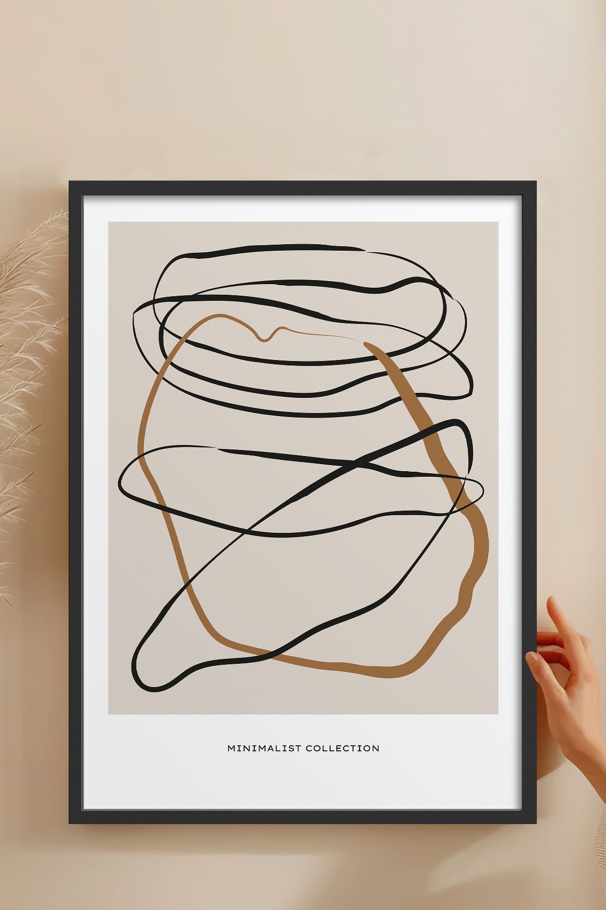 HOMEPACK Ahşap Çerçeveli Tablo Çerçeveli Poster Sanatsal Modern Duvar Dekoru BOHEMIAN-24